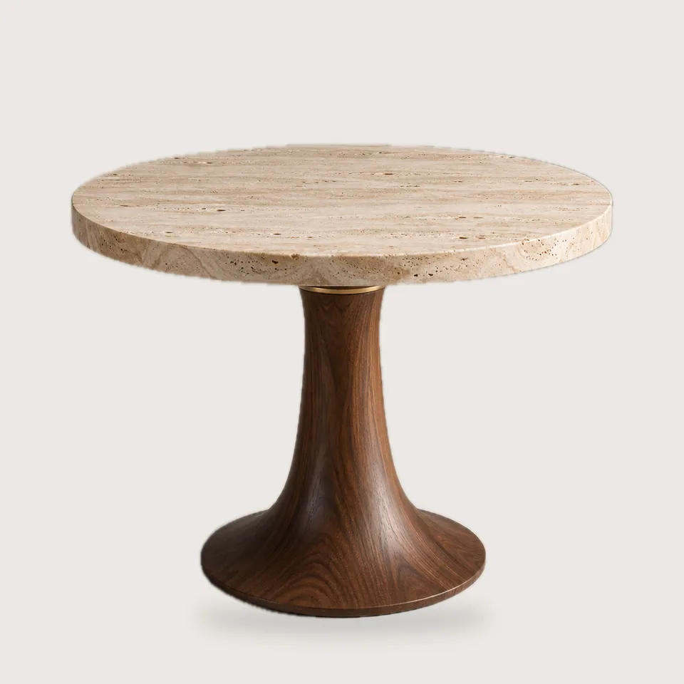 Travertine Trumpet Round view 2